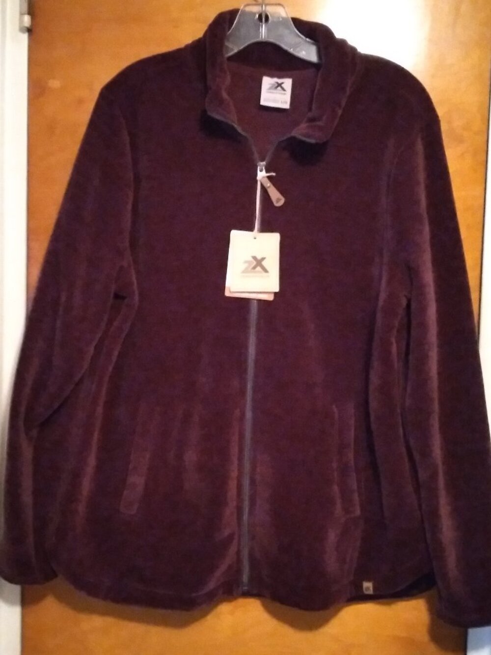 NWT ZeroXposure Women's Plush Cord-Knit/Fleece Jacket - Large